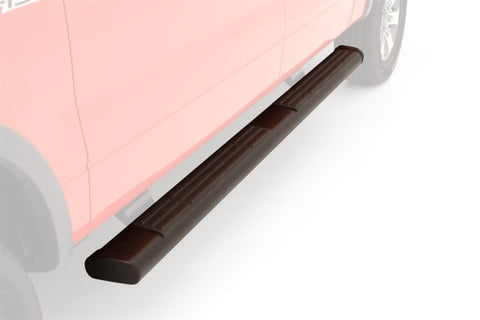 Lund 07-17 Chevy Silverado 1500 Ext. Cab 6in. Oval Straight Black Nerf Bars - Black - 22268068