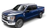 AVS 15-18 Ford F-150 Supercrew Ventvisor In-Channel Front & Rear Window Deflectors 4pc - Smoke - 194975