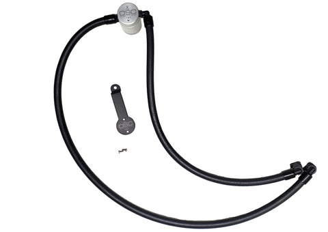 J&L 20-23 Jeep Wrangler 2.0L Driver Side Oil Separator 3.0 - Clear Anodized - 3070D-C