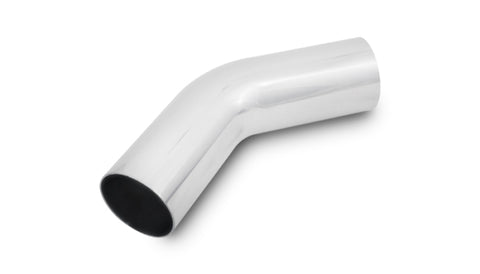 Vibrant 2.5in O.D. Universal Aluminum Tubing (45 degree bend) - Polished - 2177