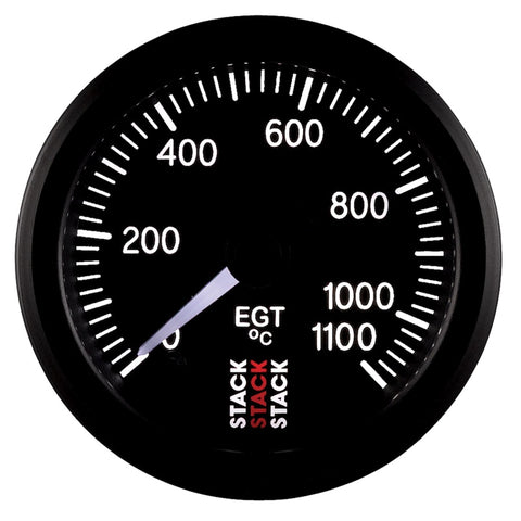 Autometer Stack 52mm 0-1100 Deg C Pro Stepper Motor Exhaust Gas Temp Gauge - Black - ST3313