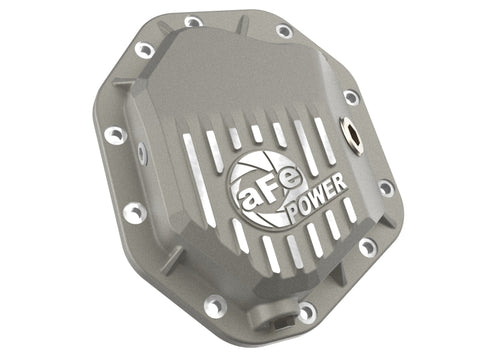 aFe 19-25 GM Trucks Front Diff Cover - Raw w/ Machined Fins - 46-71430A