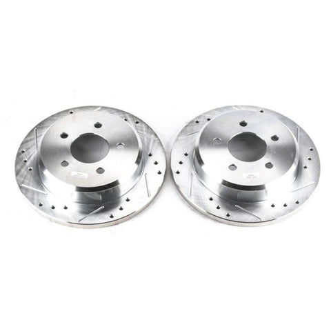 Power Stop 1993 Ford Mustang Front Evolution Drilled & Slotted Rotors - Pair - AR8154XPR