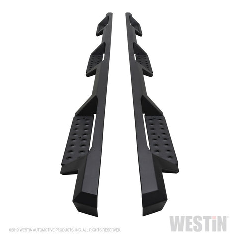 Westin/HDX 19-20 Ram 2500/3500 Crew Cab (8ft Bed) Drop Wheel to Wheel Nerf Step Bars - Txt Black - 56-534345