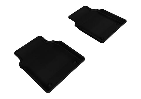 3D MAXpider 2011-2018 Audi A8L Kagu 2nd Row Floormats - Black - L1AD03021509
