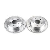 Power Stop 95-01 Ford Explorer Rear Evolution Drilled & Slotted Rotors - Pair - AR8552XPR