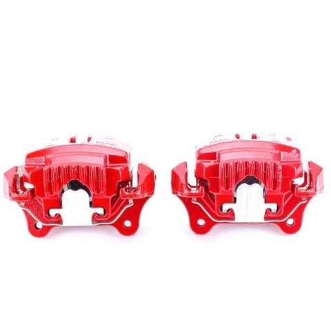 Power Stop 2006 BMW 330i Front Red Calipers w/Brackets - Pair - S3410