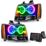 Oracle 07-13 Chevy Avalanche Pre-Assembled SMD Headlights - ColorSHIFT w/ 2.0 Controller - 7001-333