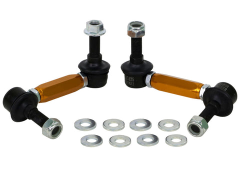 Whiteline Universal Sway Bar Link Assembly Heavy Duty Adjustable Steel Ball 115mm Size - KLC180-115