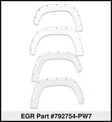 EGR 09+ Dodge Ram LD Sport Bolt-On Look Fender Flares - Set - Bright White - 792754-PW7