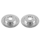 Power Stop 16-17 Mercedes-Benz GLE300d Rear Evolution Drilled & Slotted Rotors - Pair - EBR1457XPR