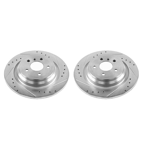 Power Stop 16-17 Mercedes-Benz GLE300d Rear Evolution Drilled & Slotted Rotors - Pair - EBR1457XPR