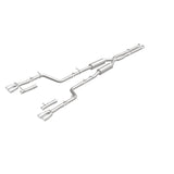 MagnaFlow Cat-Back, SS, 2.5in, Quad Split Rear 3.5in Tip 2015 Dodge Challenger 3.6L V6 - 19217