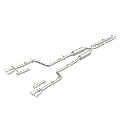 MagnaFlow Cat-Back, SS, 2.5in, Quad Split Rear 3.5in Tip 2015 Dodge Challenger 3.6L V6 - 19217