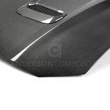 Anderson Composites 18-20 Ford Mustang Double Sided Type-OE Carbon Fiber Hood - AC-HD18FDMU-OE-DS