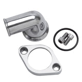 Edelbrock Waterneck SBC/BBC 90-Degree Two-Piece Cast Swivel Polished - 4818
