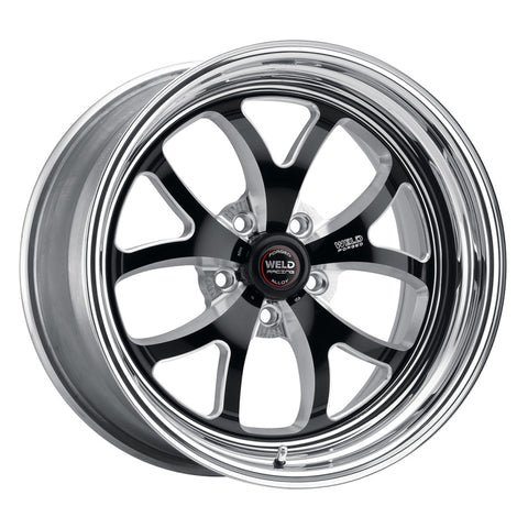 Weld S76 18x5 / 5x4.75 BP / 3.2in. BS Black Wheel (Medium Pad) - Non-Beadlock - 76MB8050B32A