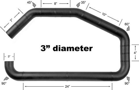 Airaid U-Build-It - 3in Intake Tube - 100-300