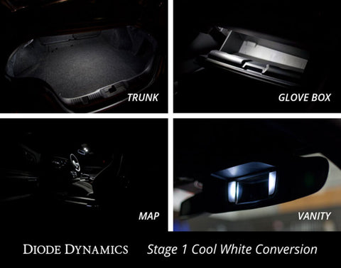 Diode Dynamics Mustang Interior Light Kit 15-17 Mustang Stage 2 - Cool - White - DD0226