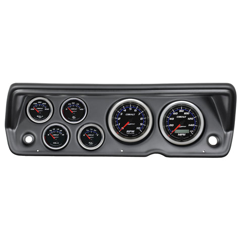 Autometer Cobalt 70-76 Duster/ Demon/ Dart Dash Kit 6pc Tach / MPH / Fuel / Oil / WTMP / Volt - 7031-CB