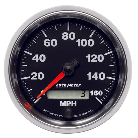 Autometer GS 3-3/8 inch 160 MPH In Dash Speedometer Gauge - 3888