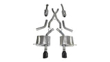 Corsa 2011-2024 Dodge Durango 5.7L V8 Black Sport Dual Rear Cat-Back Exhaust - 14459BLK