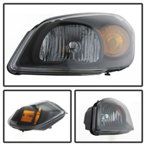 xTune Chevy Cobalt 05-10 Crystal Headlights Black HD-JH-CCOB05-AM-BK - 5079794