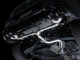 AWE Tuning MK8 Volkswagen Golf R 3in Track Edition Quad Exhaust - Diamond Black Tips - 3020-43658