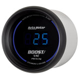 Autometer Cobalt Digital 52.4mm Black Vacuum/Boost Gauge - 6959