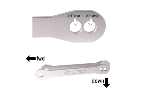 Vortex Racing 07-12 Kawasaki ZX600 Ninja ZX-6R,13-24 ZX636 ZX-6R Lowering Link Kit- Silver - LL479