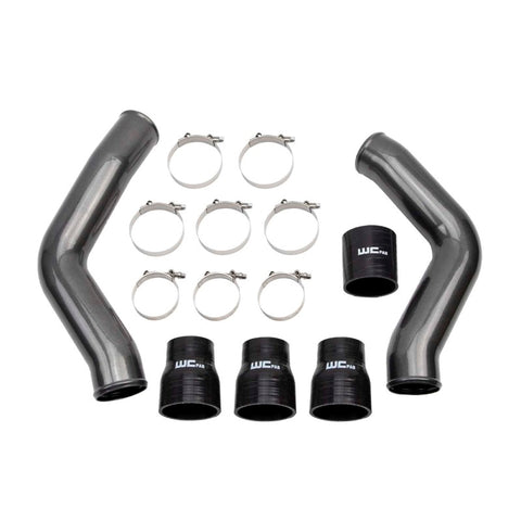 Wehrli 13-18 Ram 6.7L Cummins 3.5in Intercooler Pipes Kit - WCFab Grey - WCF100423-GRY