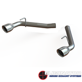 QTP 10-13 Chevrolet Camaro SS 6.2L 304SS Eliminator Muffler Delete Axle Back Exhaust w/4.5in Tips - 700110