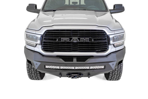 Addictive Desert Designs 19-20 RAM 2500/3500 Hammer Black Stealth Fighter Front Bumper - F561423030103
