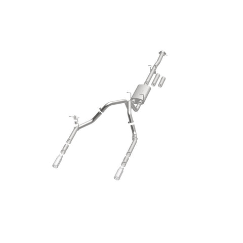 MagnaFlow Stainless Cat-Back Exhaust 2015 Chevy Silverado 2500HD 6.0L Dual Split Rear Exit 4in - 19027