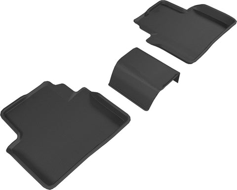 3D MAXpider 16-20 Honda Civic Kagu 2nd Row Floormats - Black - L1HD07421509