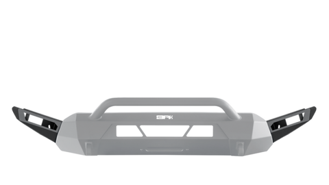 Body Armor 4x4 16-22 Toyota Tacoma HiLine Bumper High Clearance Side Wings (Black) - TC-19339W
