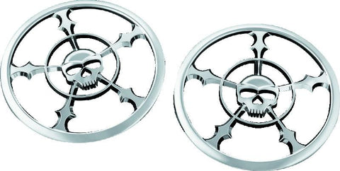 Kuryakyn Zombie Speaker Grill 14-Up Touring Chrome - 7373