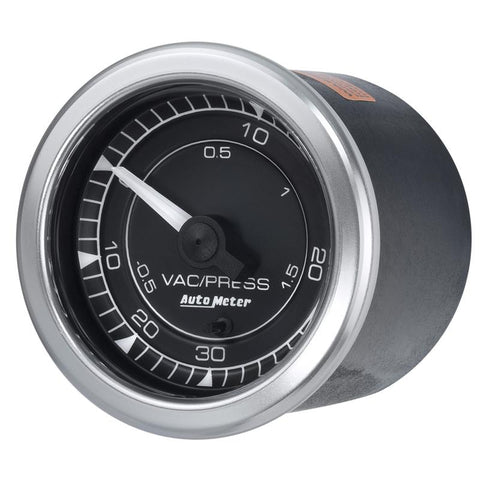 Autometer Chrono 2-1/16in 30INHG-30PSI Vacuum/Boost Gauge - 8159