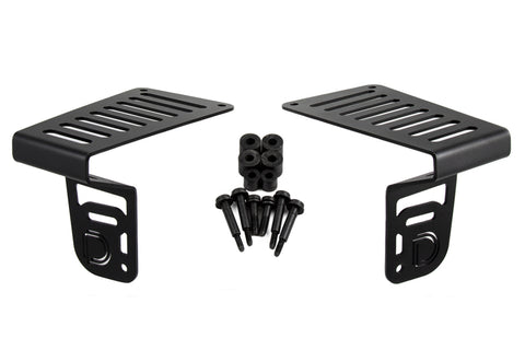 Diode Dynamics 18-21 Jeep JL Wrangler/Gladiator SS3 Cowl LED Bracket Kit - White Sport - DD6553
