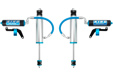 King Shocks 1997+ Nissan Patrol Y61 Fr 3.0 Dia Remote Res Shock for 0-2in Lift Fin Res w/Brkt (Pair) - 33001-212