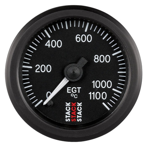 Autometer Stack 52mm 0-1100 Deg C Pro Stepper Motor Exhaust Gas Temp Gauge - Black - ST3313