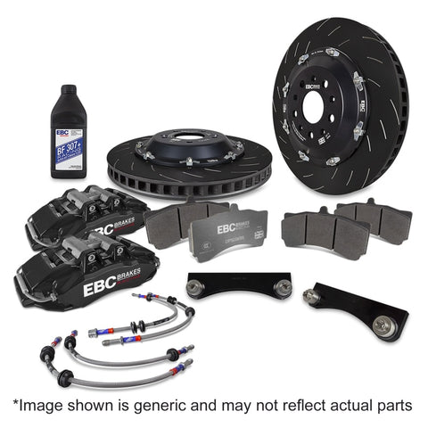 EBC Racing 2023+ Nissan 400Z Black Apollo-6 Calipers 355mm Rotors Front Big Brake Kit - BBK044BLK-1