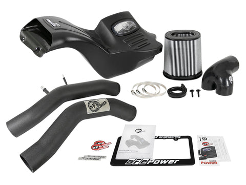 aFe Momentum XP Pro DRY S Cold Air Intake System w/ Black Aluminum Intake Tubes - 50-30024D