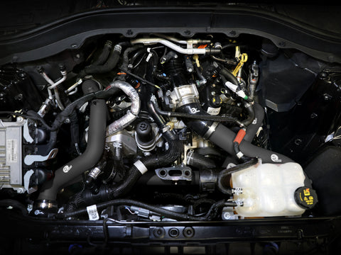 aFe 22-23 Ford Explorer BladeRunner Aluminum Hot and Cold Charge Pipe Kit - Blk - 46-20674-B