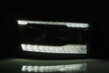AlphaRex 06-08 Dodge Ram 1500HD LUXX LED Projector Headlights Plank Style Chrome w/Seq Signal/DRL - 880534