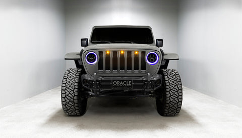 Oracle Jeep Wrangler JL/Gladiator JT 7in. High Powered LED Headlights (Pair) - Dynamic - 5769J-332