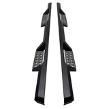 Westin 04-13 Chevy Silverado 1500 Crew Cab HDX Stainless Drop Nerf Step Bars - Textured Black - 56-119552