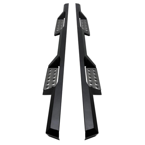 Westin 04-13 Chevy Silverado 1500 Crew Cab HDX Stainless Drop Nerf Step Bars - Textured Black - 56-119552