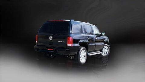Corsa 2002-2006 Cat-Back Exhaust w/Black Twin 4in Tips 02-06 Cadillac Escalade 6.0L V8 - 14220BLK