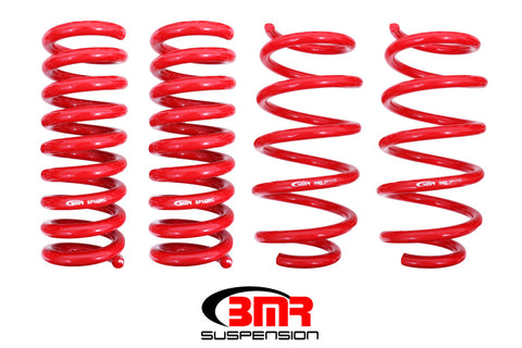 BMR 08-19 Dodge Challenger Lowering Springs 1.25in Drop - Set of 4 - Red - SP110R